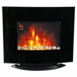 Le moins cher 🌟 Ohmex Cheminée électrique Avec Effet Flamme - Aérotherme 🌟